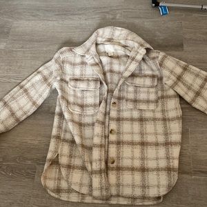H&M plaid button down